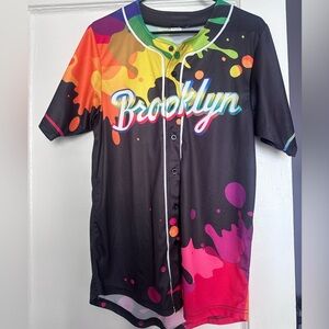 Brooklyn Pride Colorful Baseball Jersey